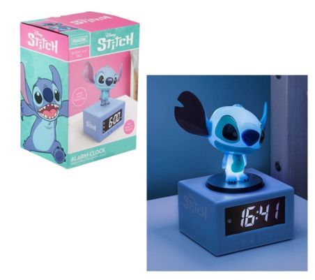 PALADONE – LILO & STITCH Lampada Iconica Stitch c/orologio sveglia cm (In box cm)…x6…x12